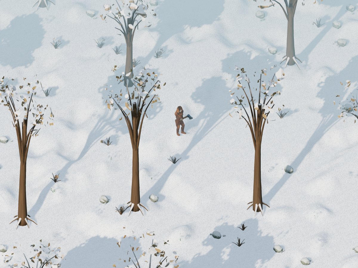 Lo stesso bosco d'inverno, sotto la neve