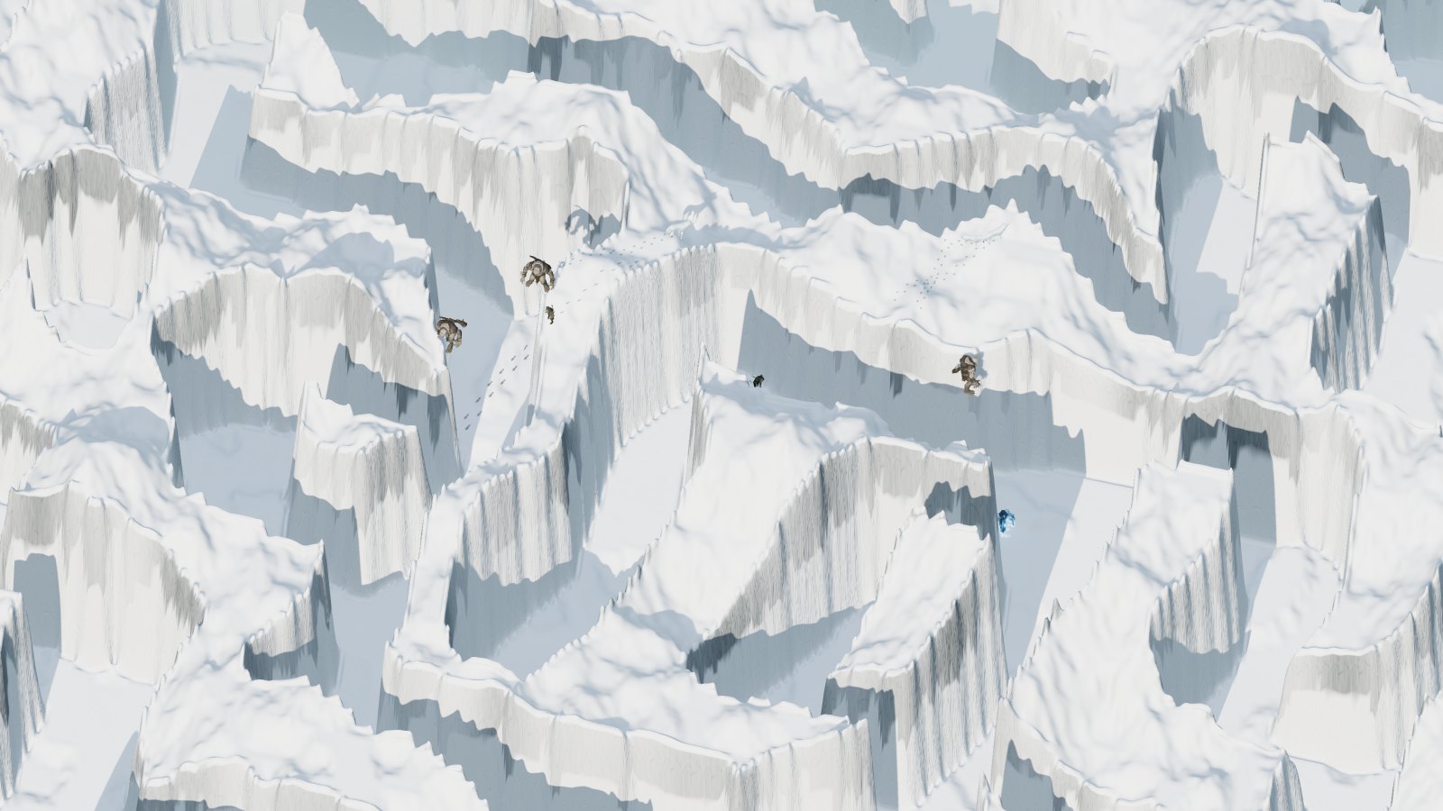 Un'insenatura nella montagna