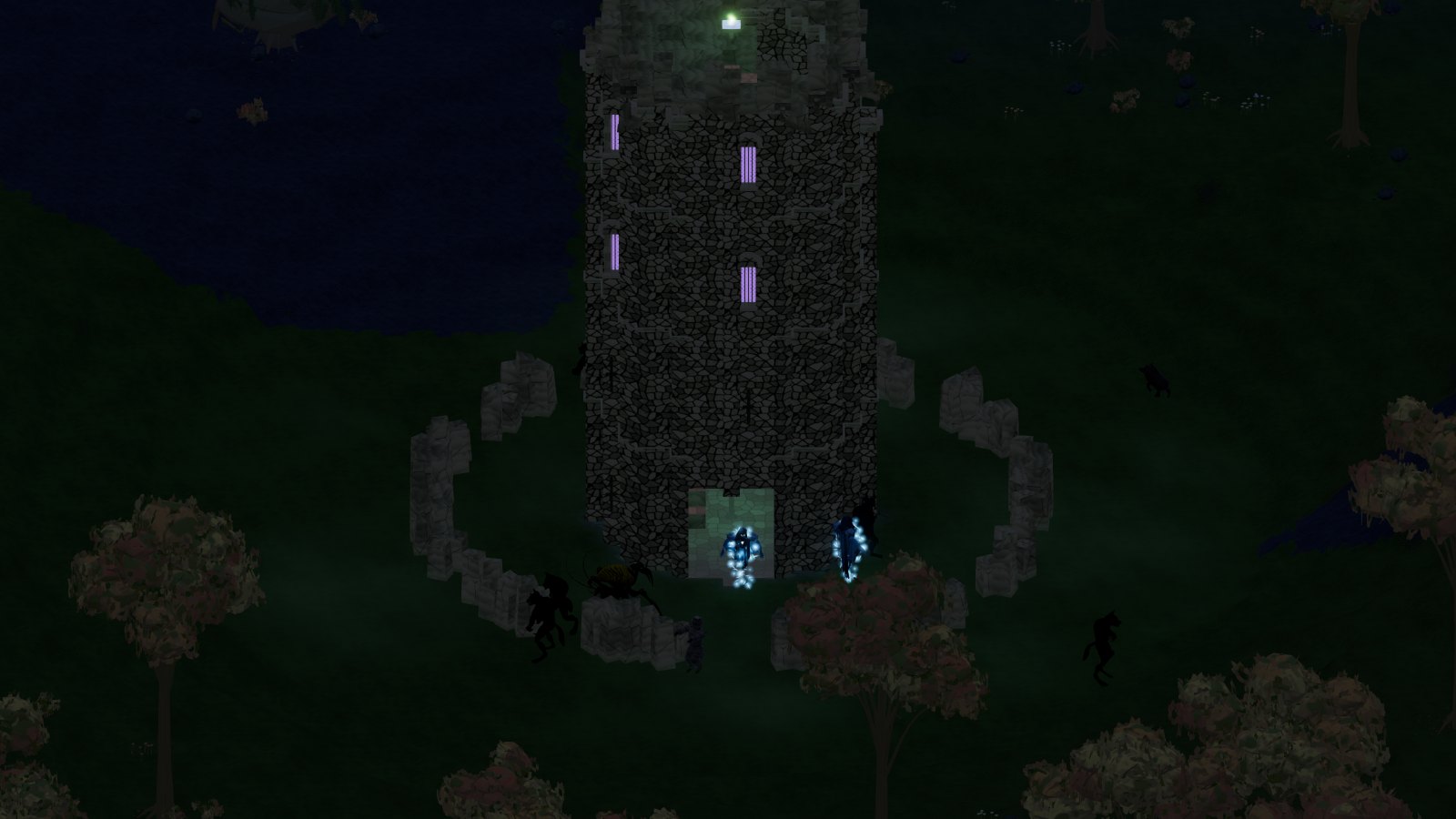 Una torre maledetta di notte