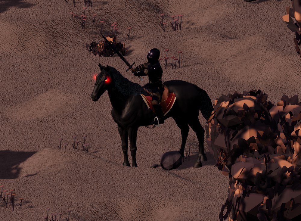 Il Cavallo Nazgul col suo cavaliere